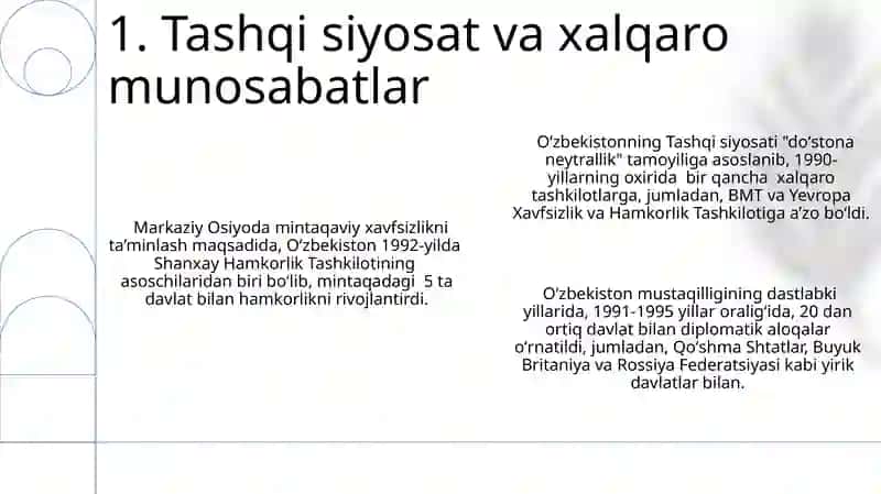 Mustaqil O‘zbekiston Respublikasi tashkil topishining tarixiy ahamiyati 3