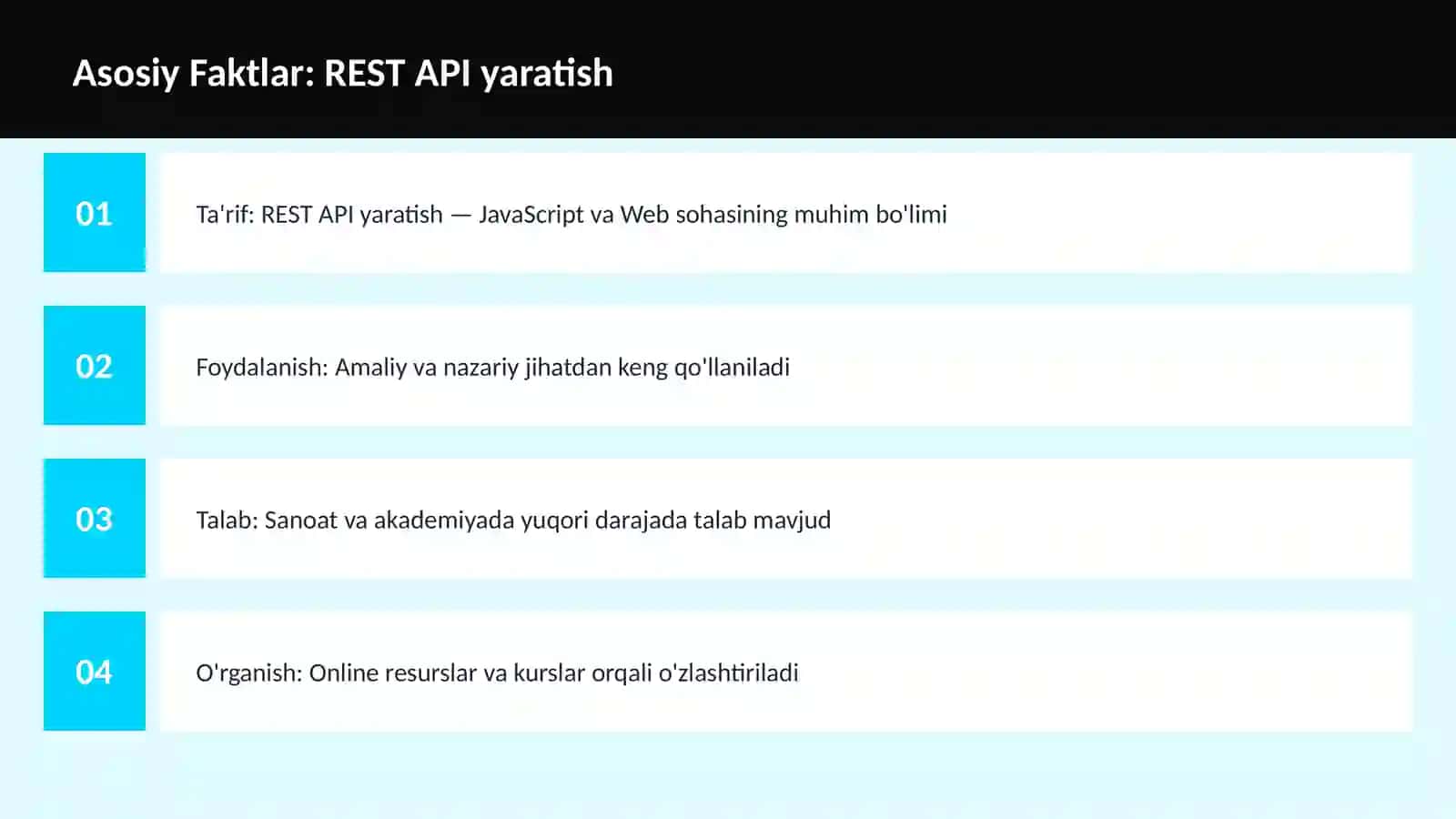 REST API yaratish 3