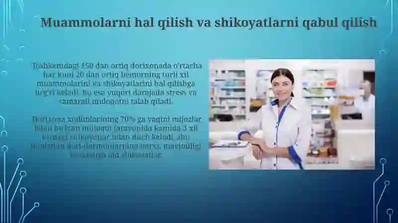 Doimiy faoliyatdagi hayatning vazifalari Farmasevtikada 3