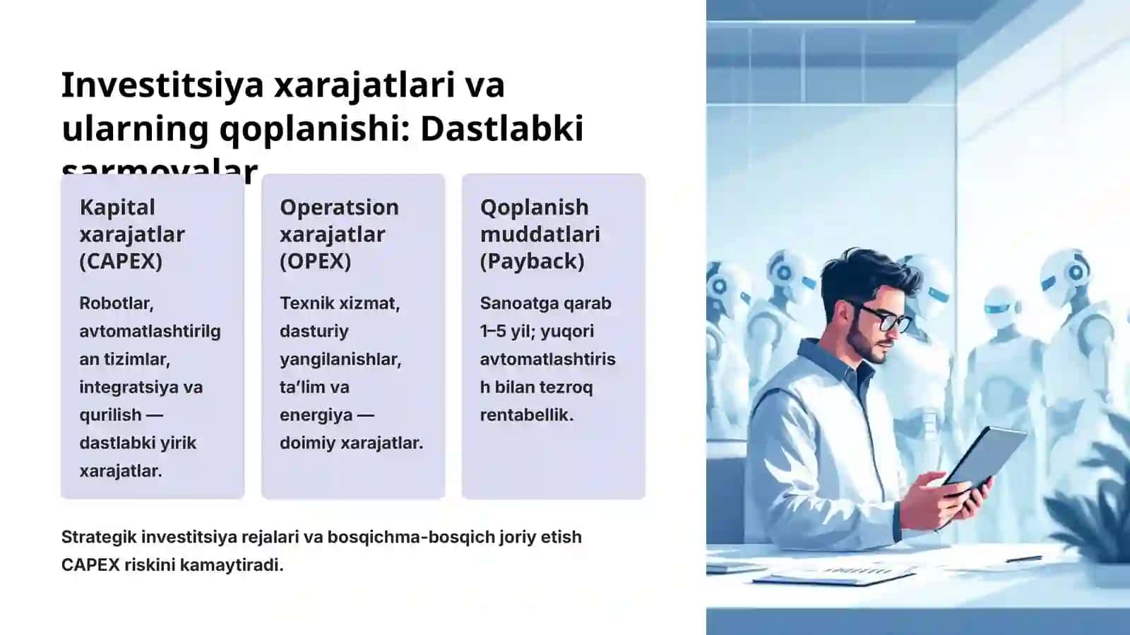 Avtomatlashtirilgan ishlab chiqarishning iqtisodiy ko'rsatkichlari: Kirish 3