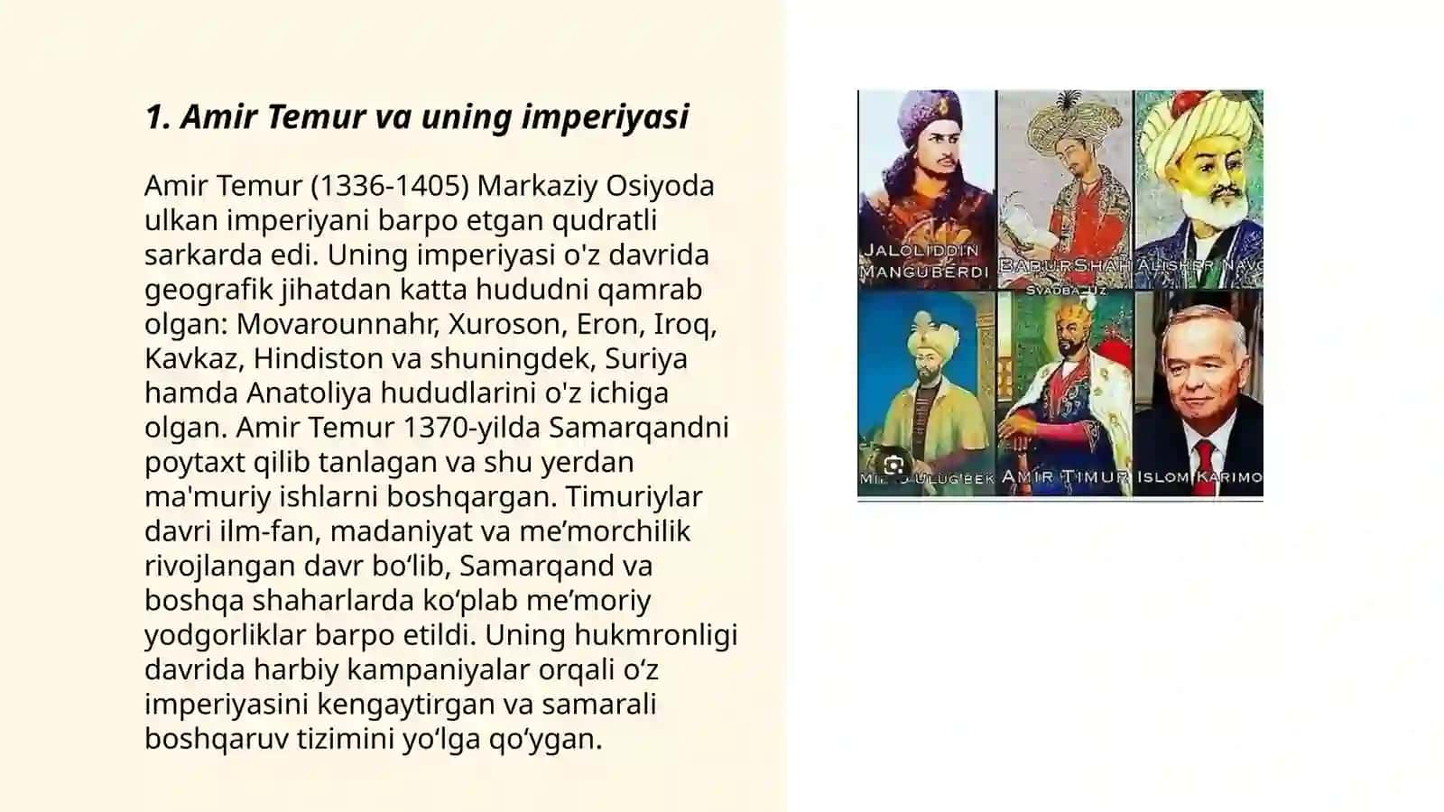 Amir Temur va uning imperiyasi 3