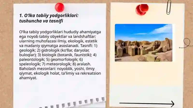 Oʻlka tabbiy yodgorliklarini oʻrganish 3
