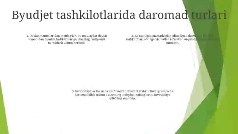Byudjet Tashkilotlarida Daromadlar Va Xarajatlar O‘Tkazish Tartibi 3