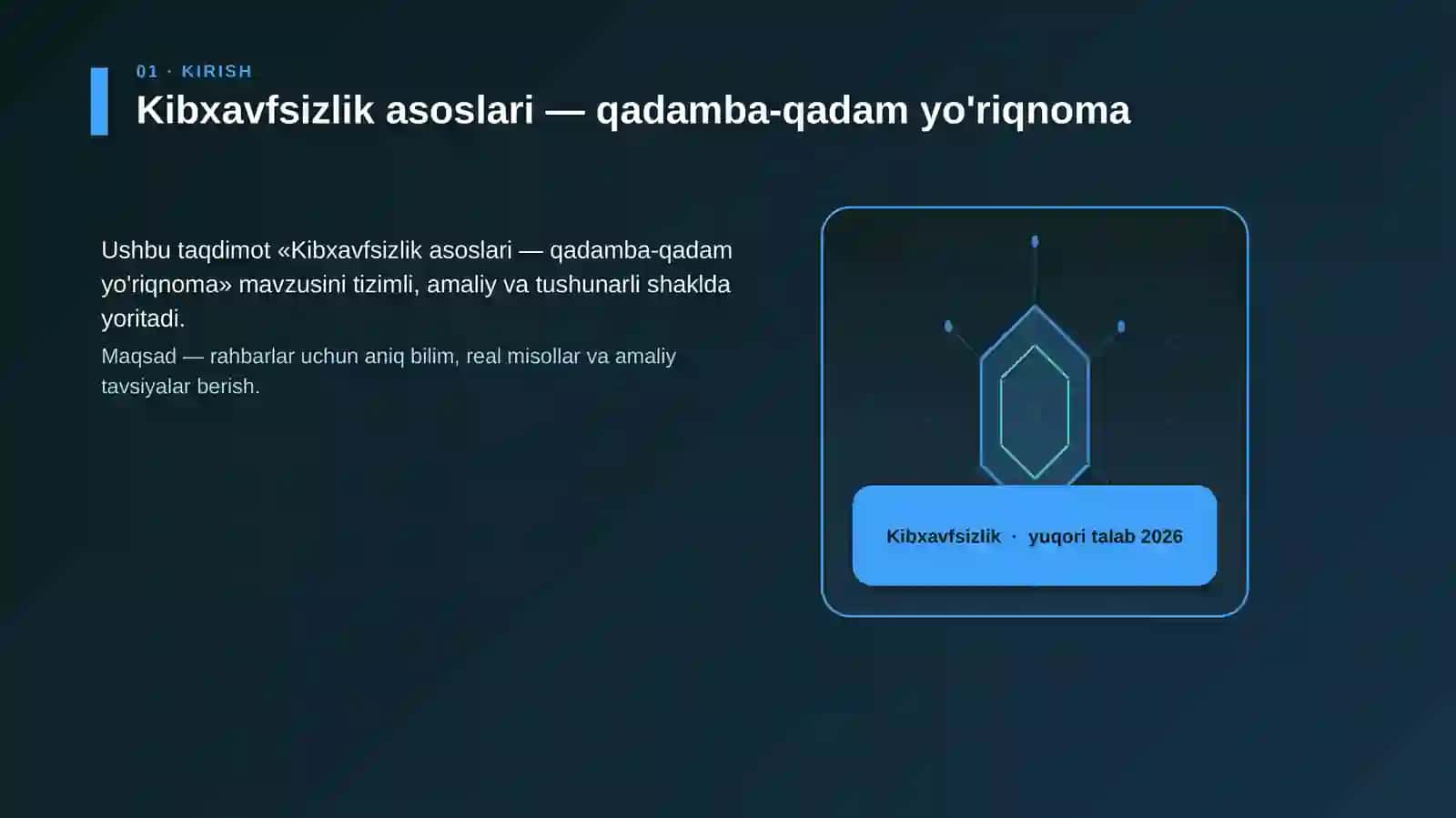 Kibxavfsizlik asoslari — qadamba-qadam yo'riqnoma 3