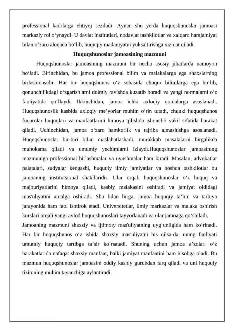 Huquqshunoslar jamoasi ishini to‘g‘ri tashkil etish usul va talablari 3