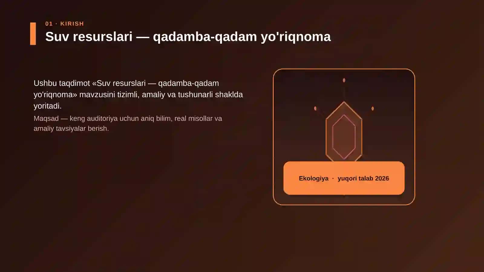 Suv resurslari — qadamba-qadam yo'riqnoma 3