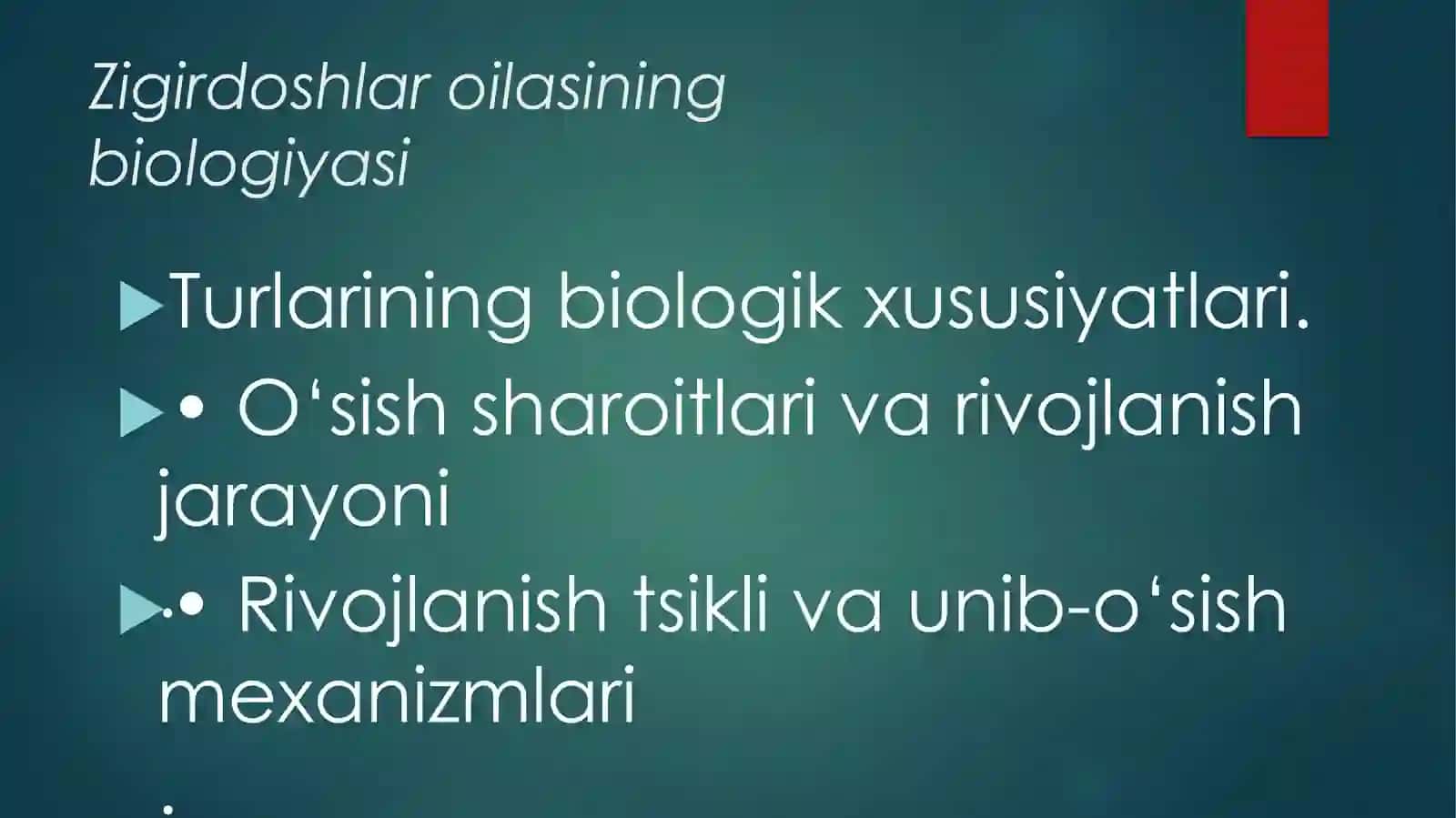 Zigirdoshlar(Linaceae)OlasidagiTurlar 3