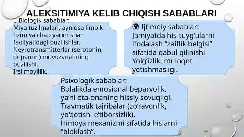 aleksitimiya haqida 3