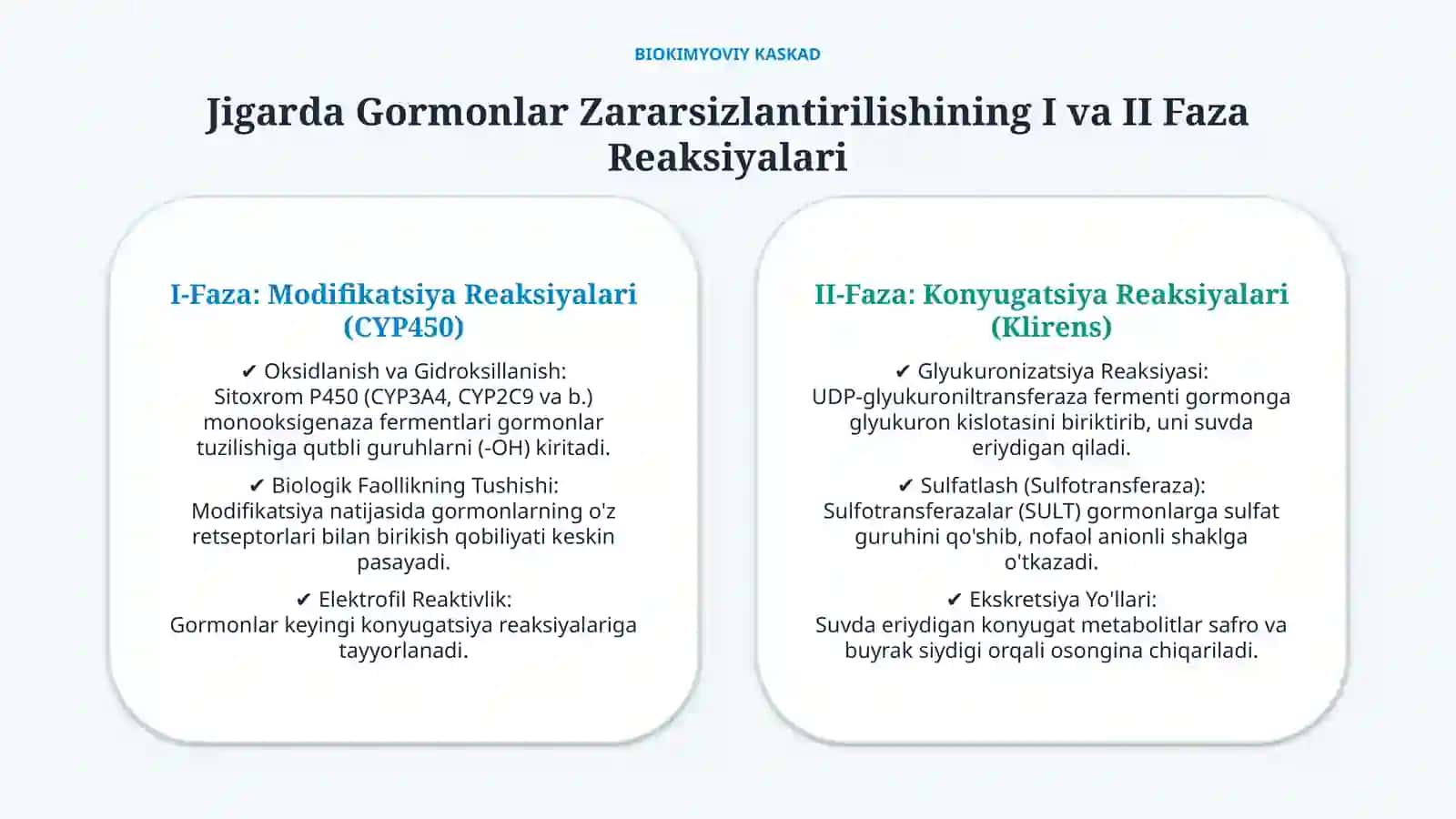 Jigarda gormonlarning zararsizlantirilishi va klinik ahamiyati — 15 slayd 3