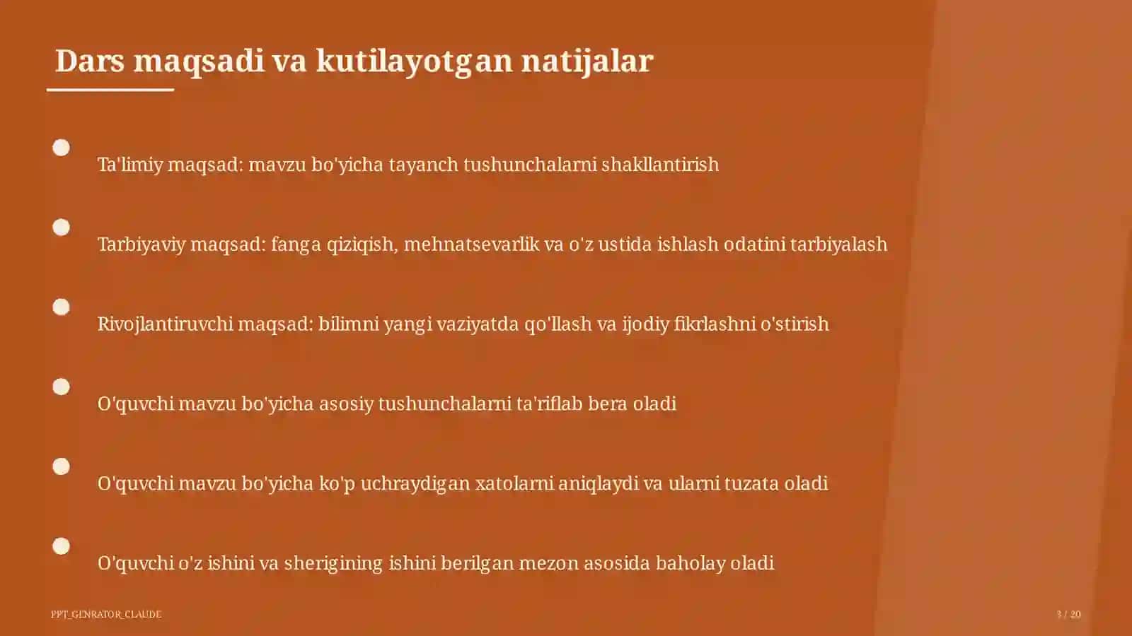 Odam organizmining tuzilishi: to'qima va organlar (8-sinf) 3