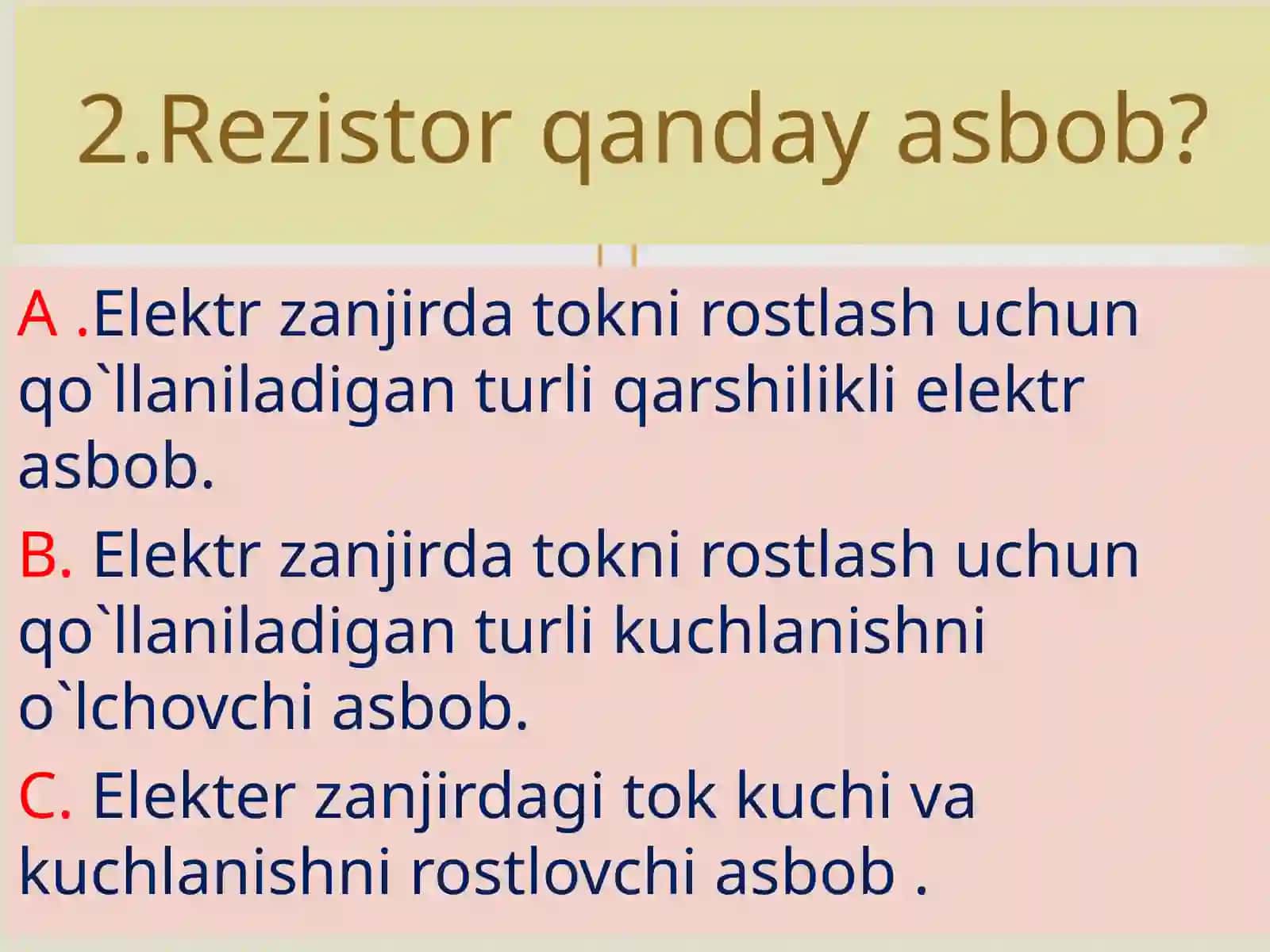 “O’tkazgichlarni ketma-ket va parallel ulanishini o’rganish” mavzusida 8-sinf fizika fanidan dars ishlanma. 3