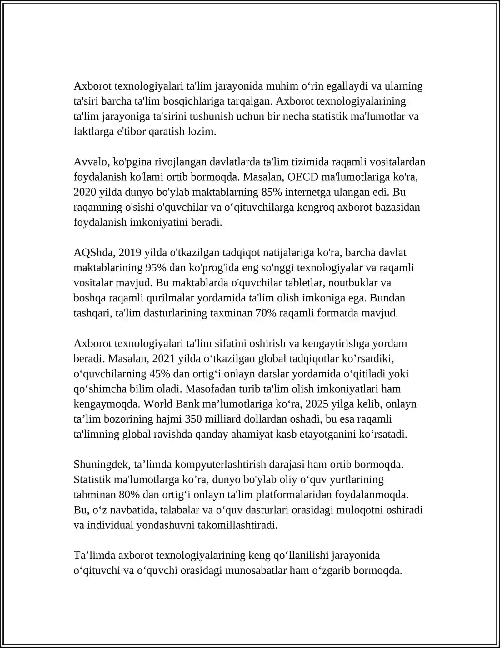 TAʼLIM JARAYONI BILAN BOGʻLIQ ILMIY ISHLAR 3