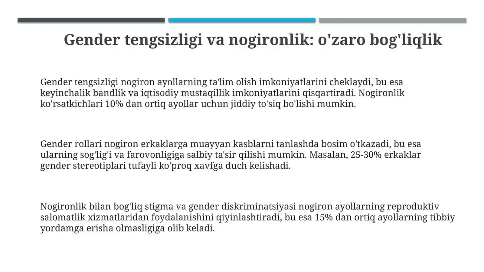 Gender va nogironlik 3