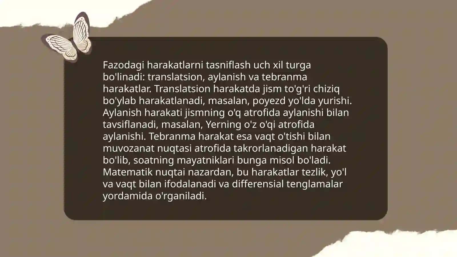 Fazoda mo'ljalga olishni shakllantirish vazifalari 3