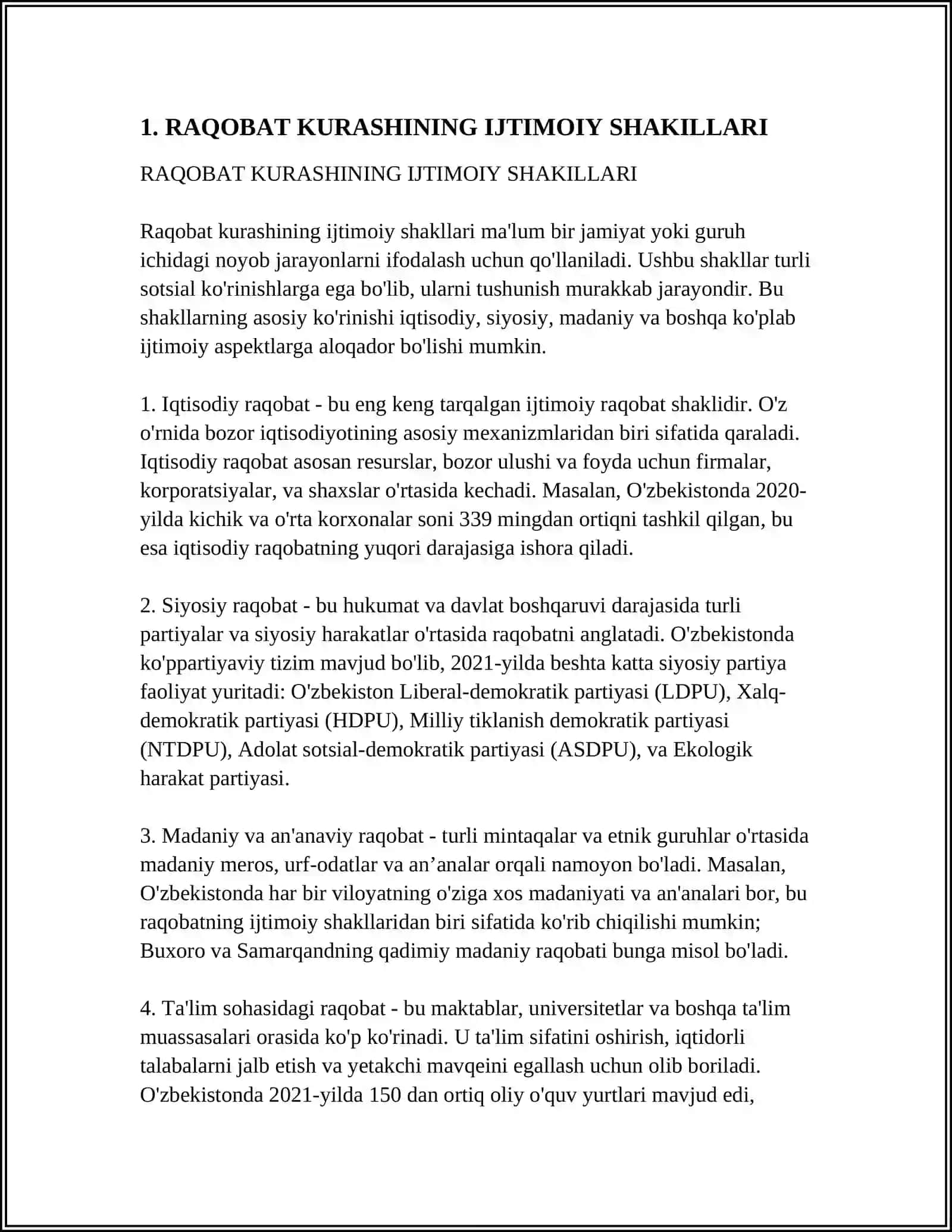 RAQOBAT KURASHINING SHAKILLARI VA USULLARI 3