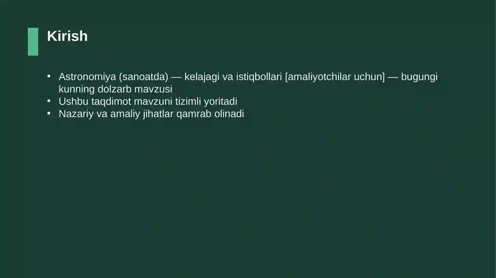 Astronomiya (sanoatda) — kelajagi va istiqbollari [amaliyotchilar uchun] 3