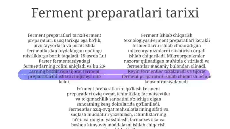 Ferment Preparatlari Ishlab Chiqarish Texnologiyasi 3