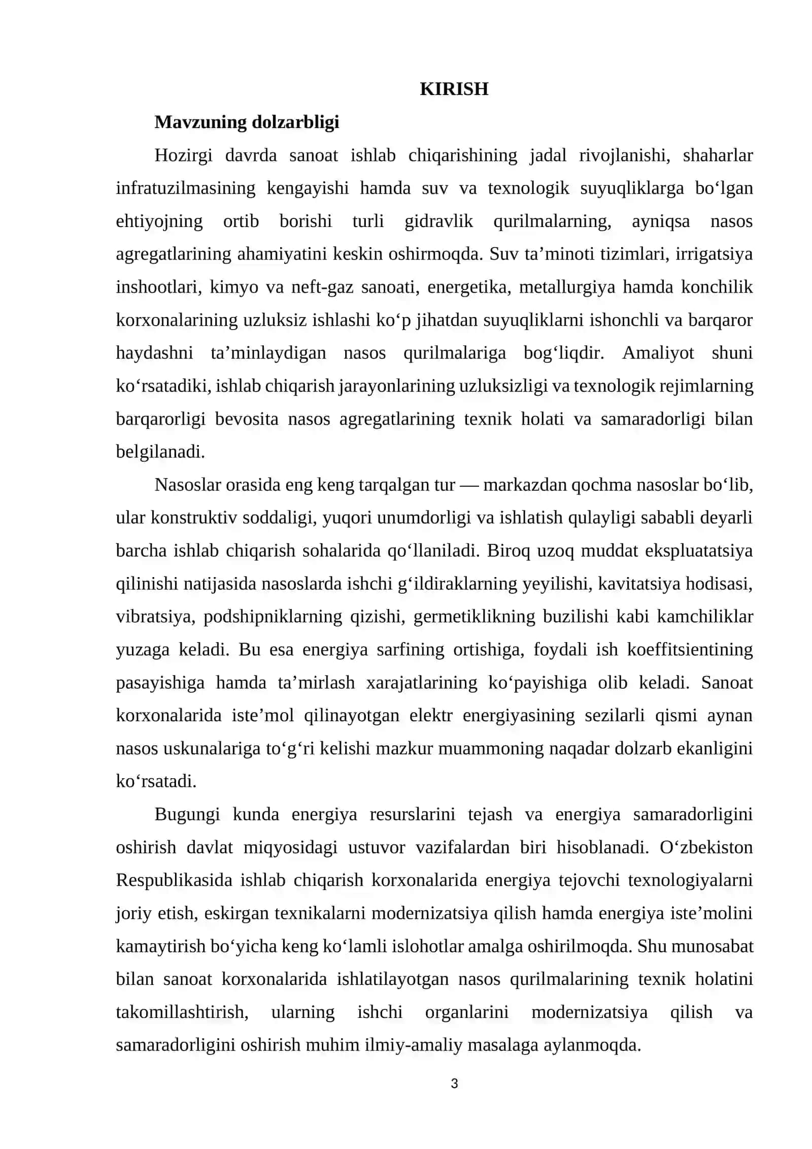 Markazdan qochma nasoslarni modernizatsiya qilish 3