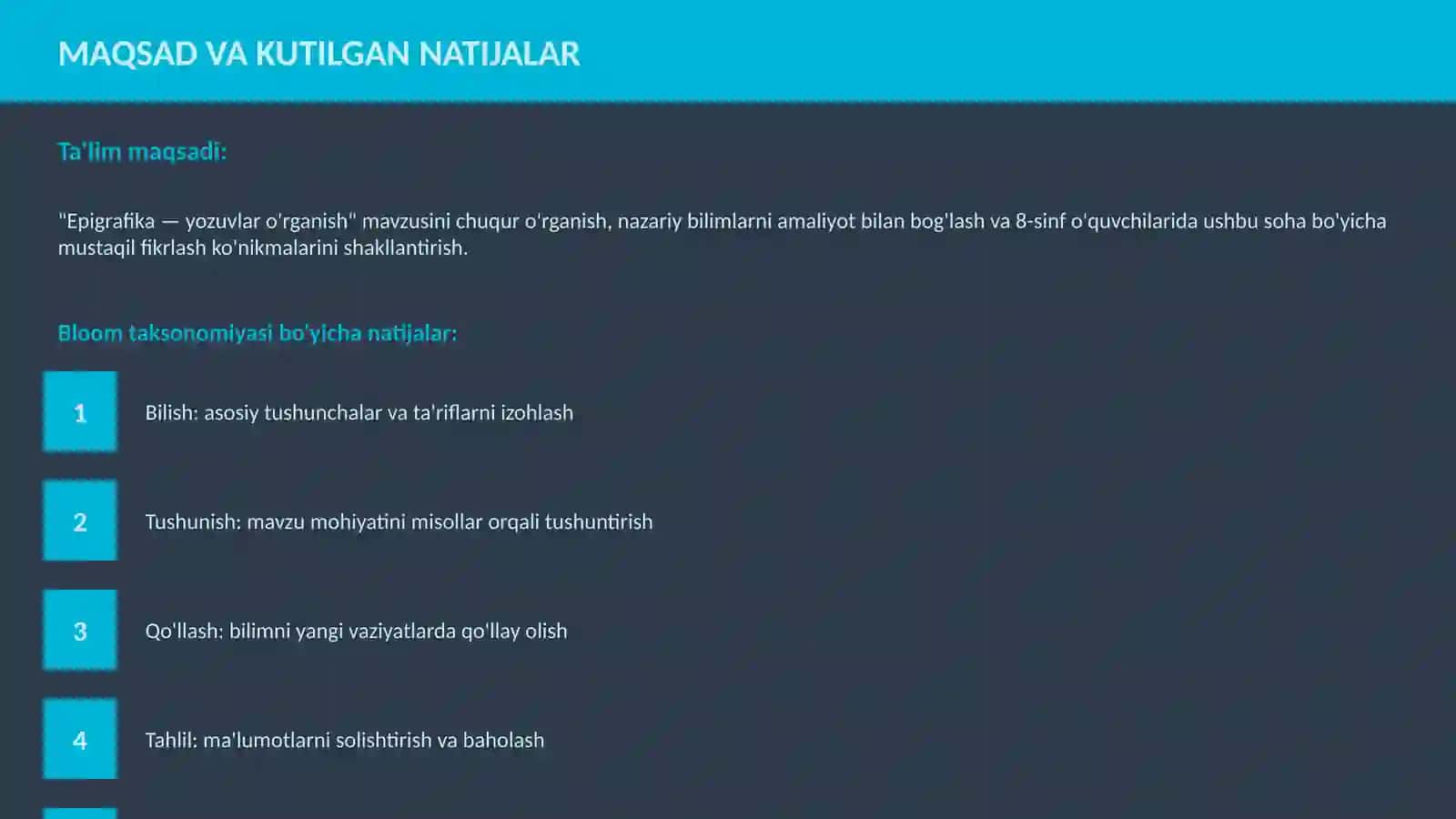 Epigrafika — yozuvlar o'rganish 3