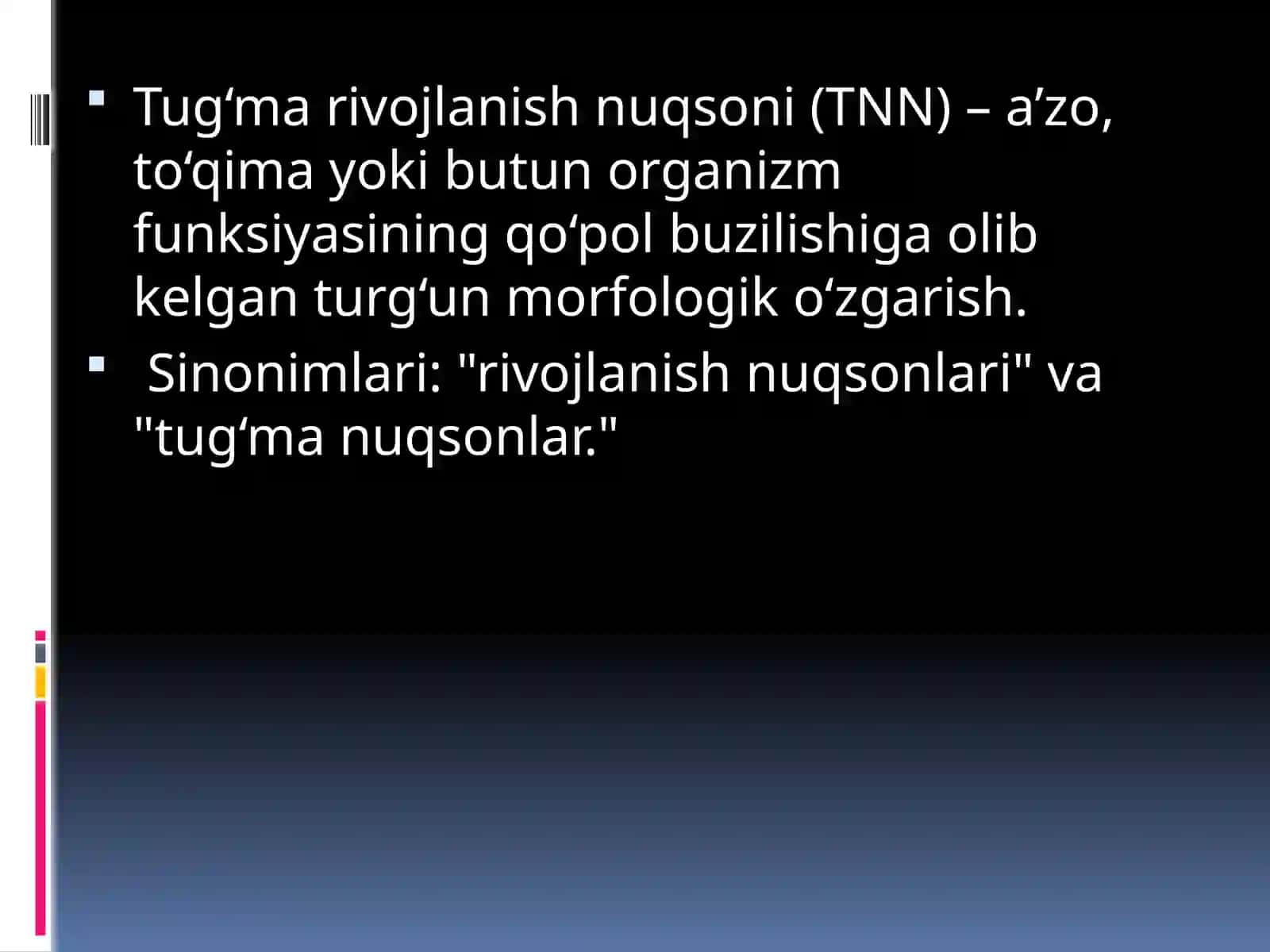 YUZ-JAG‘ SOHASINING TUG‘MA  NUQSONLARI xirurgiyasi 3