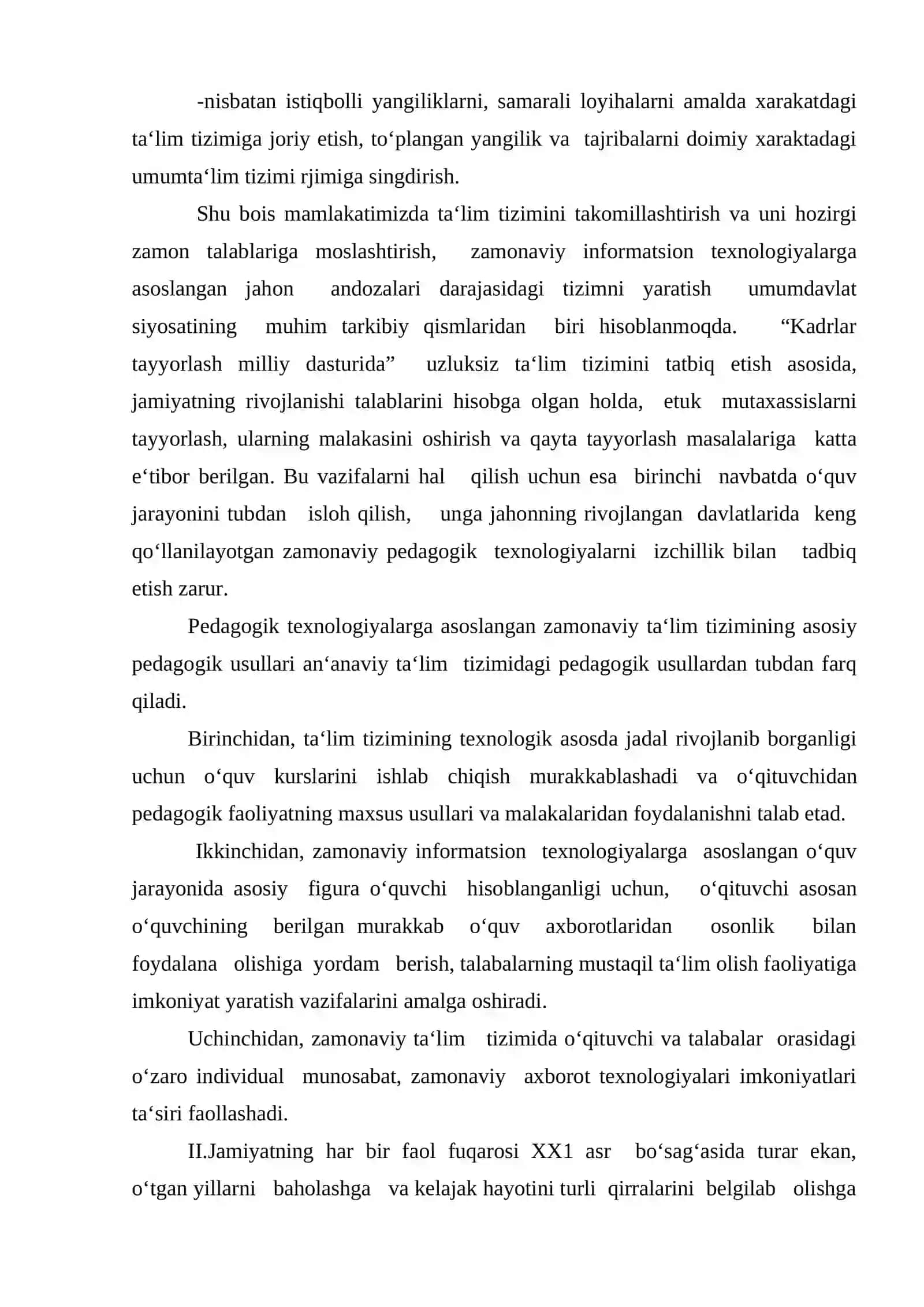 Ta’limning fanga yo’naltirilgan texnologiyasi 3