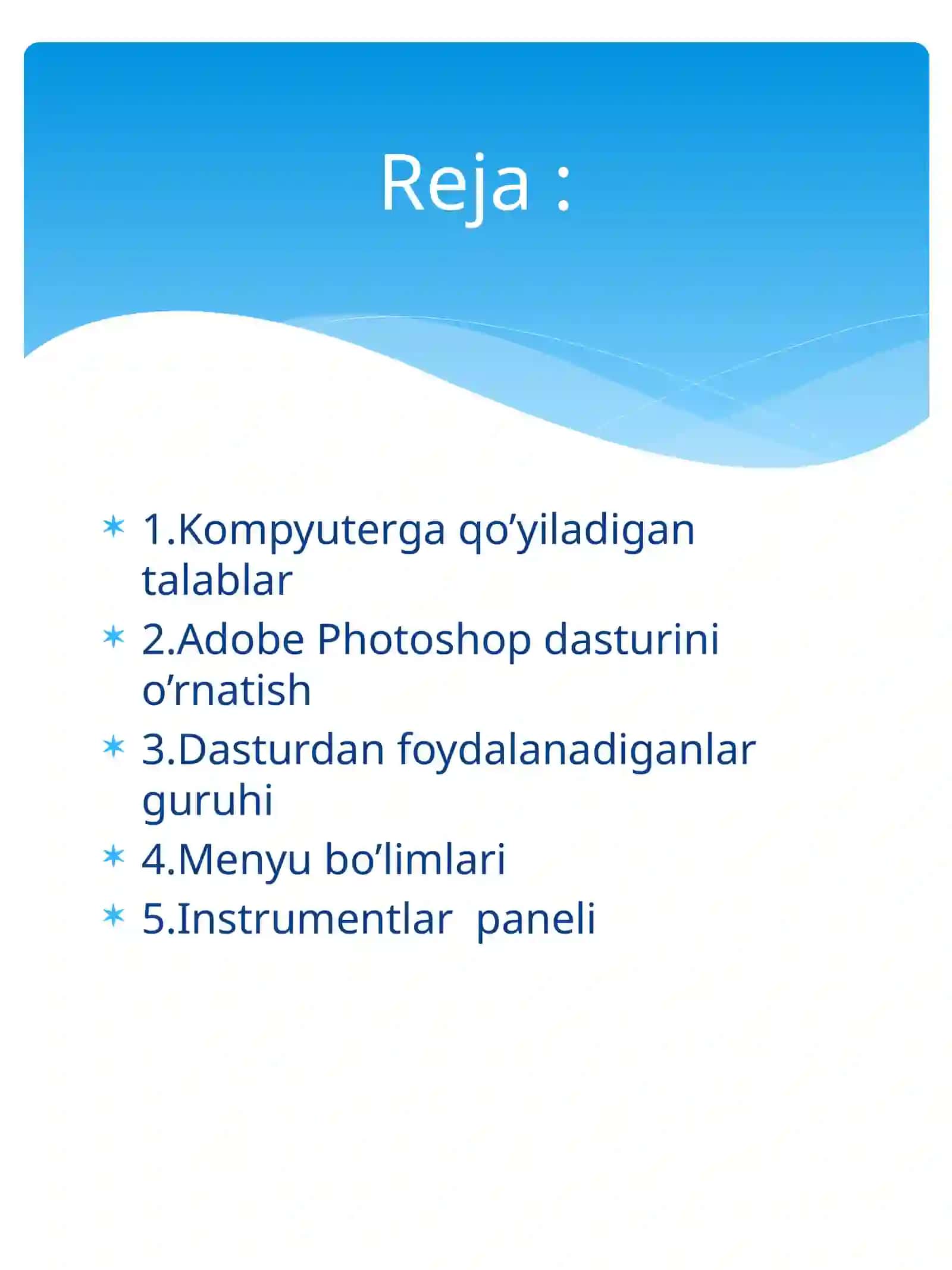 Informatikadan taqdimot 3