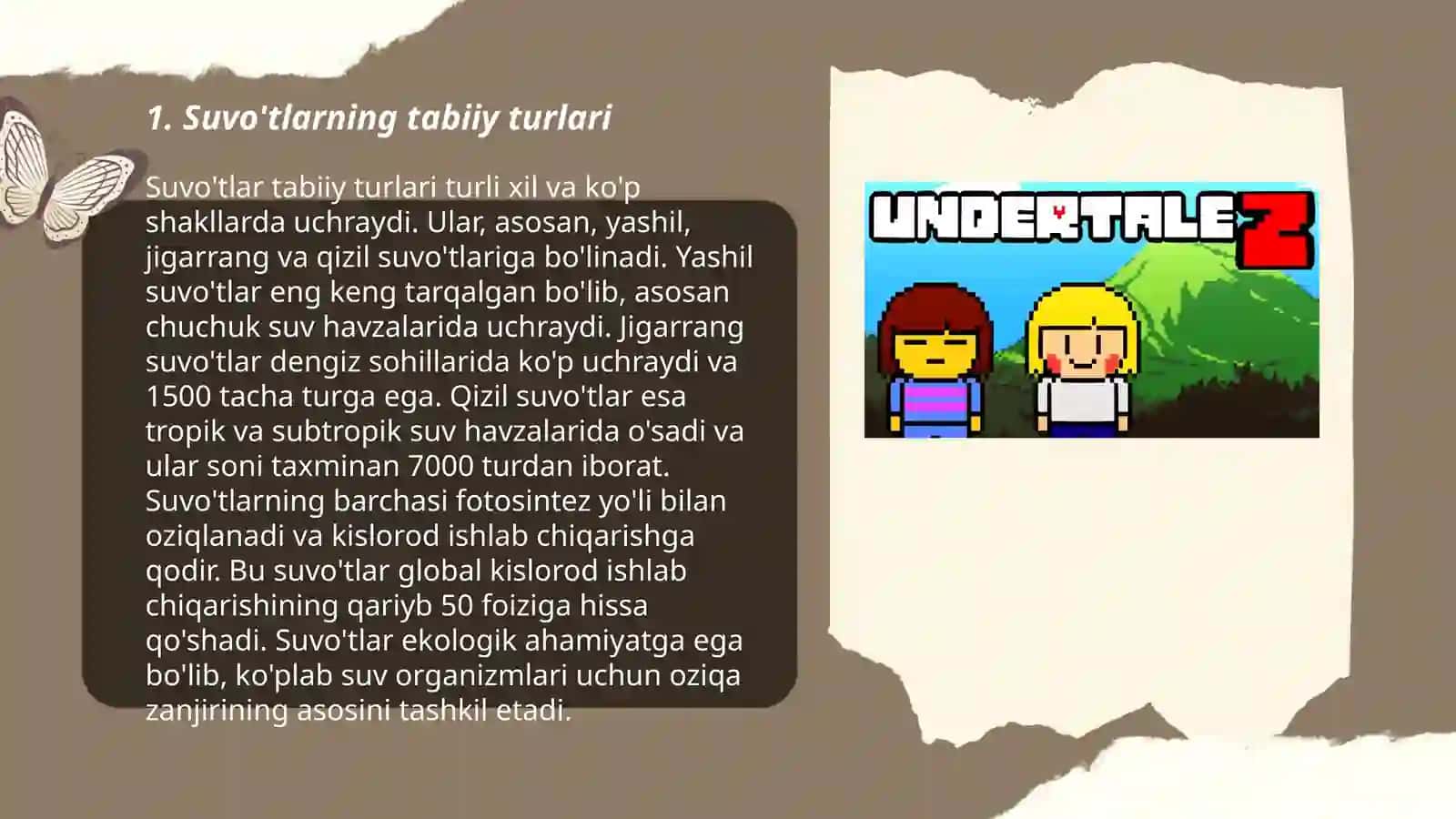 Tuban o'simliklar. Suvo'tlar 3