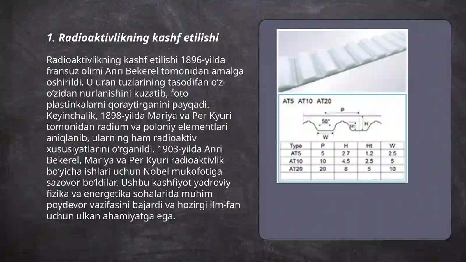 Radioaktivlikning oʻrganilishi.Atom tuzilishi modellari 3