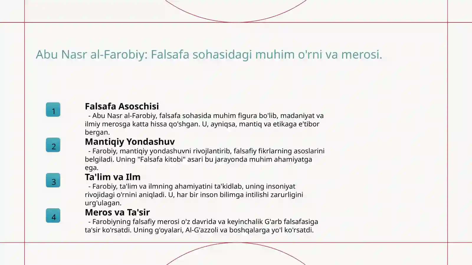 Abu Nasr Farobiy va G'azzoliyning falsafa ilmiga oid qarashlarini qiyosiy tahlil qilish 3