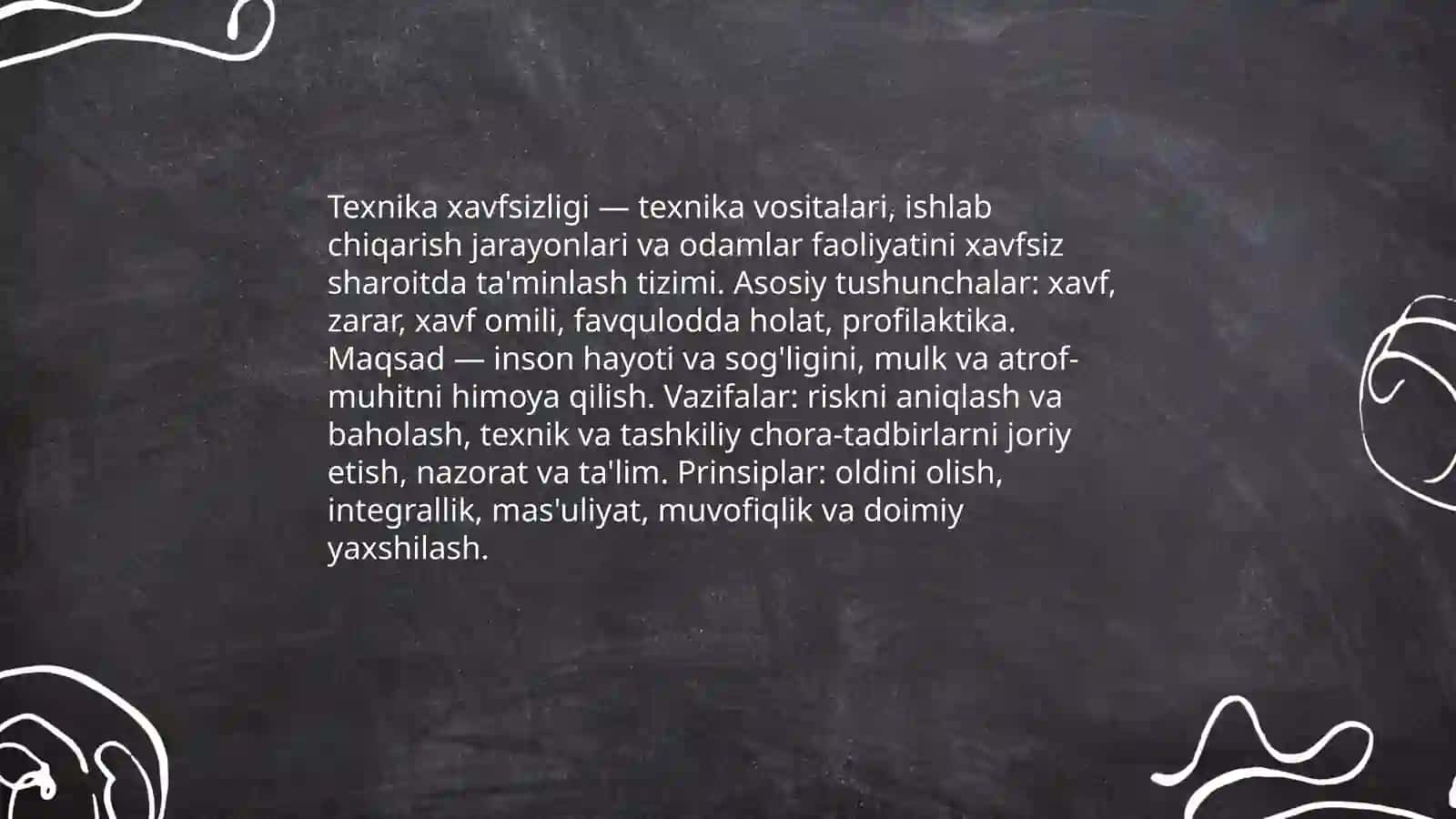 Texnika xavfsizligining maqsadi vazifasi va ahamiyati 3