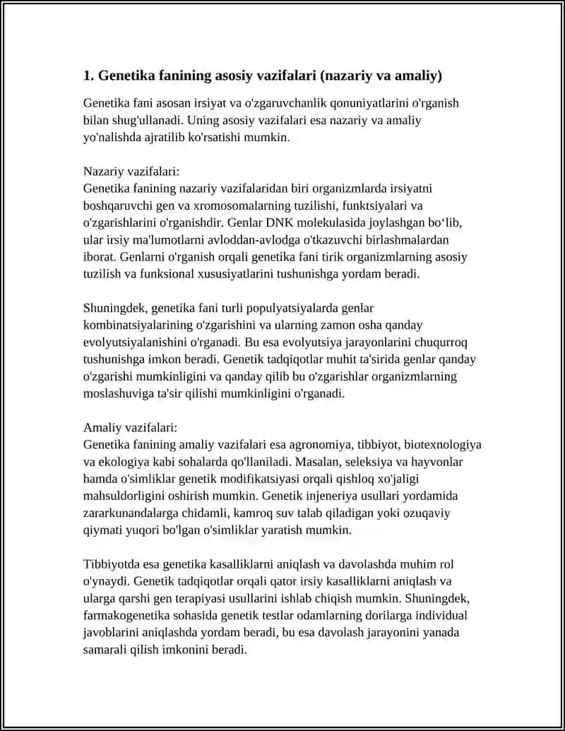 GENETIKA FANINING VAZIFASI VA USULLARI 3