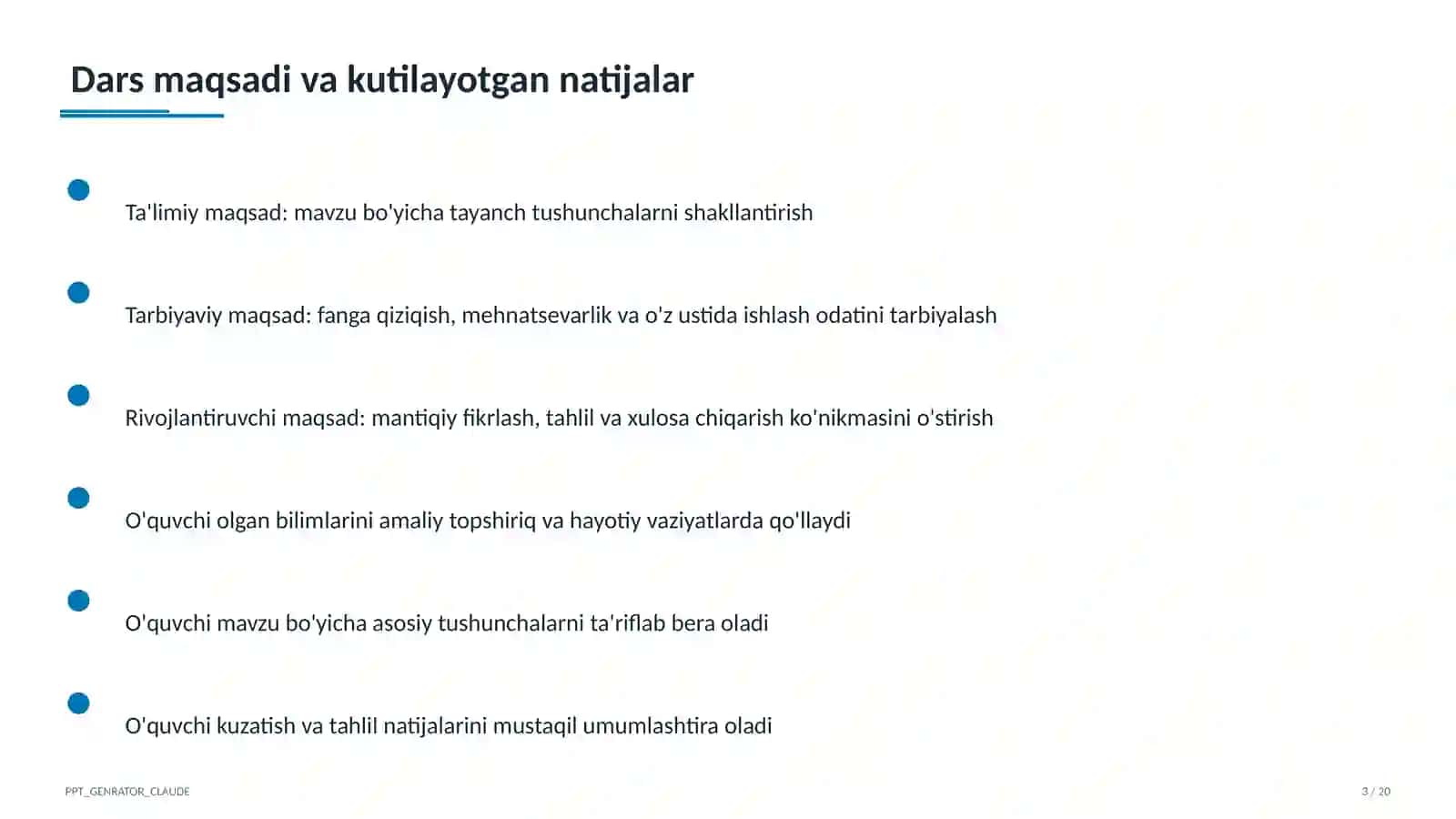 PowerPoint dasturida taqdimot yaratish (7-sinf) 3