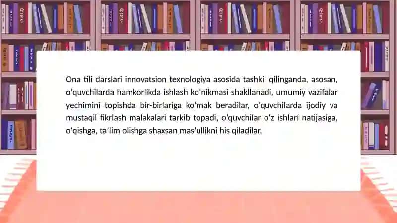 Sifatni o'rgatish metodlari 3
