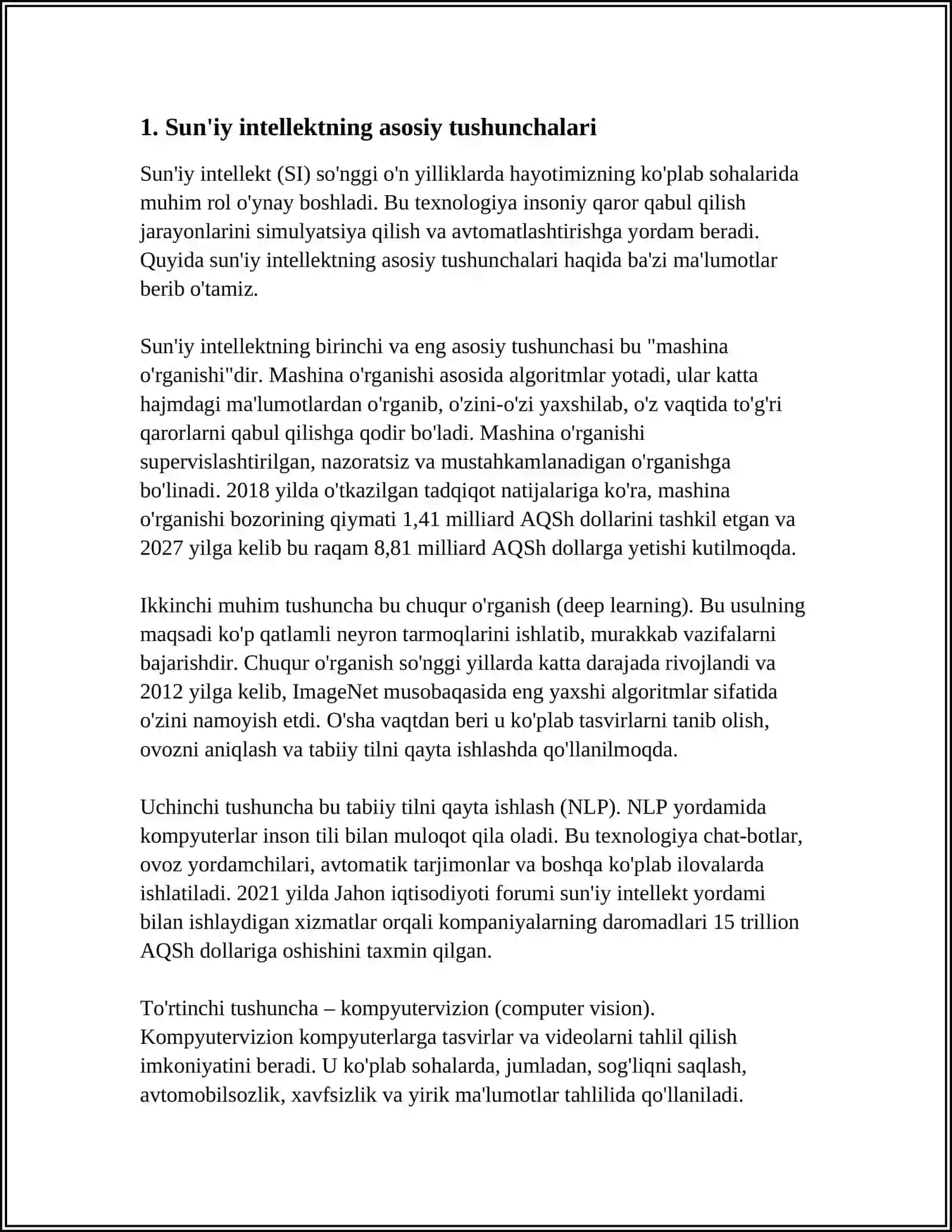 SUN'ИЙ ИНТЕЛЛЕКТ ВА УНИНГ ИНСОН ХАЁТИДАГИ ТУТГАН УРНИ 3