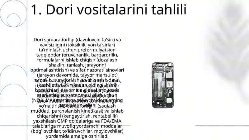 Farmasevtika Tekhnologiyasi Mohiyati Maqsadi va Vazifalari 3