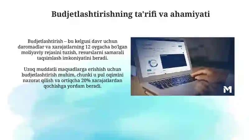 Byudjetlashtirish moliyaviy rejalashtirish 3