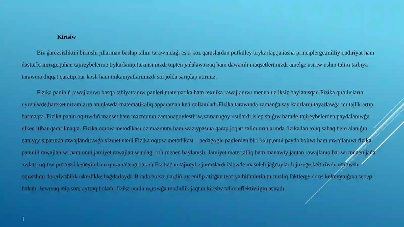 Denelerdin’ Erkin Tu’siwi’’ Temasin Oqitiw Metodikasi 3