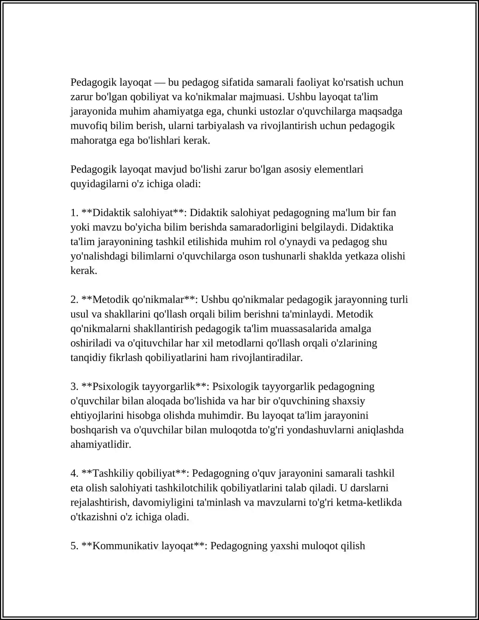 MUSTAQIL ISH Mavzu: PEDAGOGIK TAKT VA PEDAGOGIK ETIKA 3