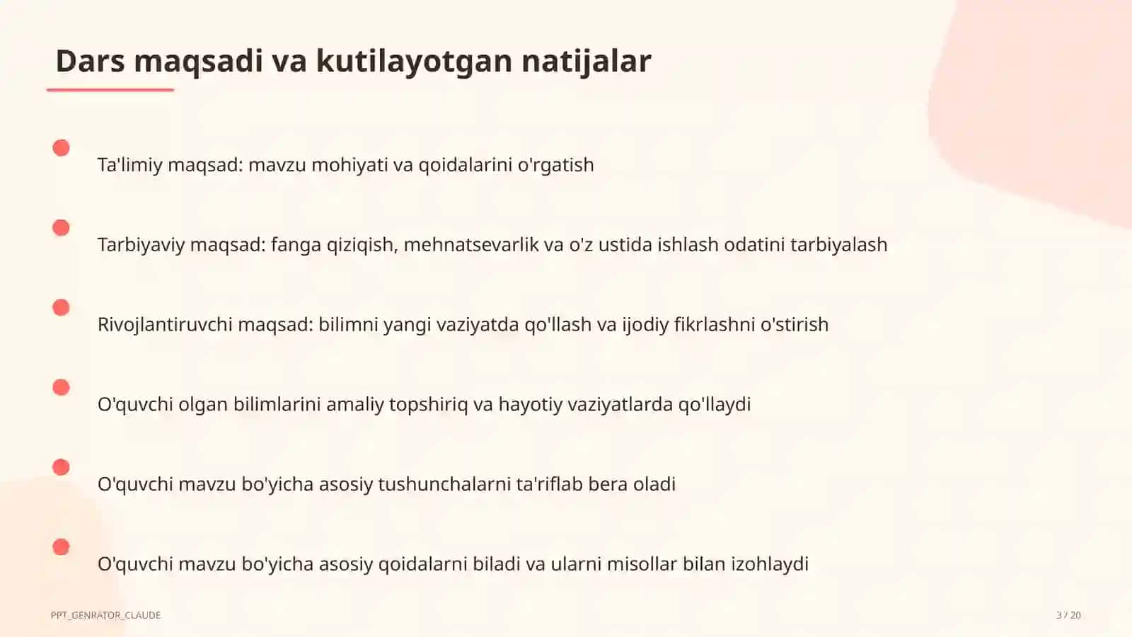 Ona tili va o'qish (1– 3