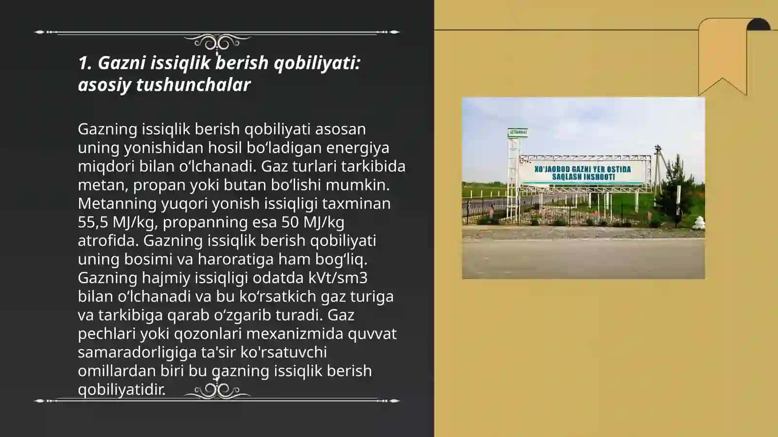 Gazni issiqlik berish qobilyati 3