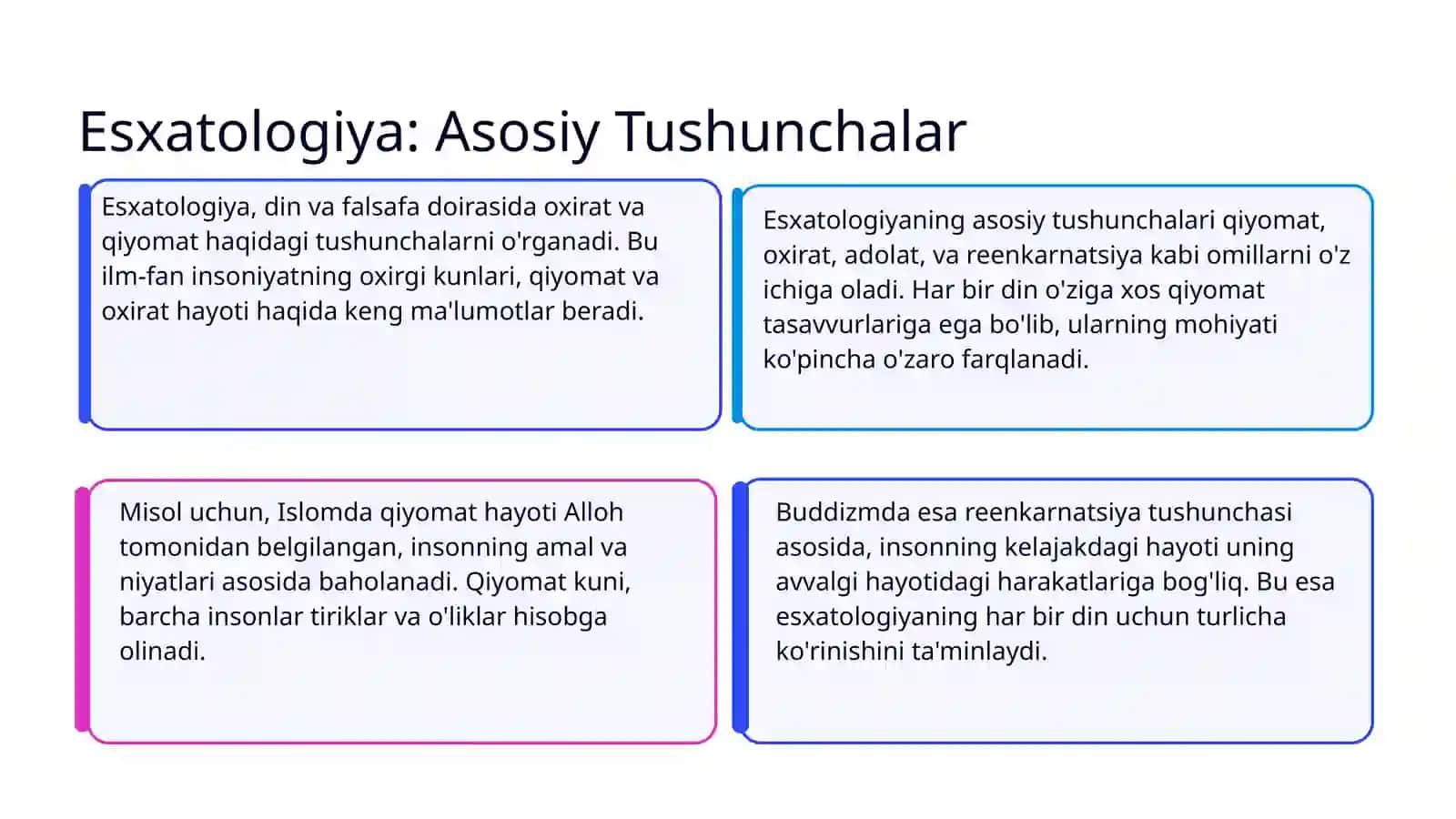 Esxatologiyaning mohiyati: qiyomat va oxirat dunyosi 3
