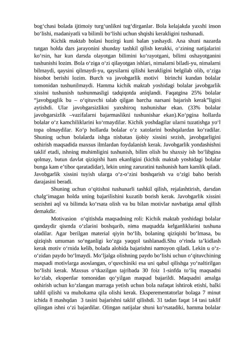 Kichik maktab yoshi davrida psixologik rivojlanish xususiyatlari 3