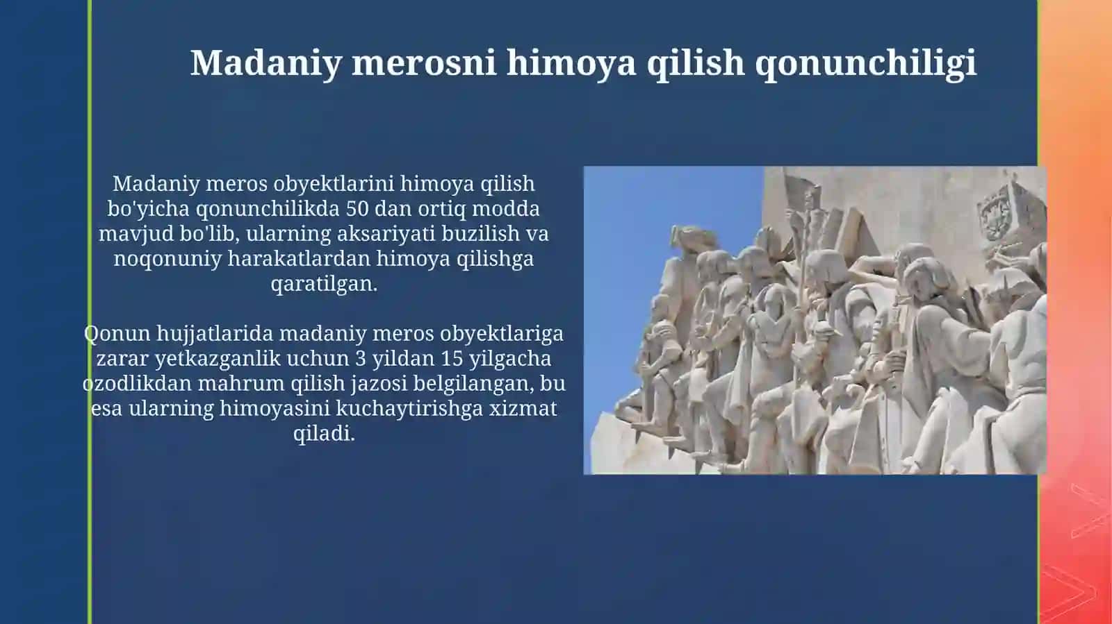 Devoriy suratlar haykallar muhofazasi va restavratsiyasi 3