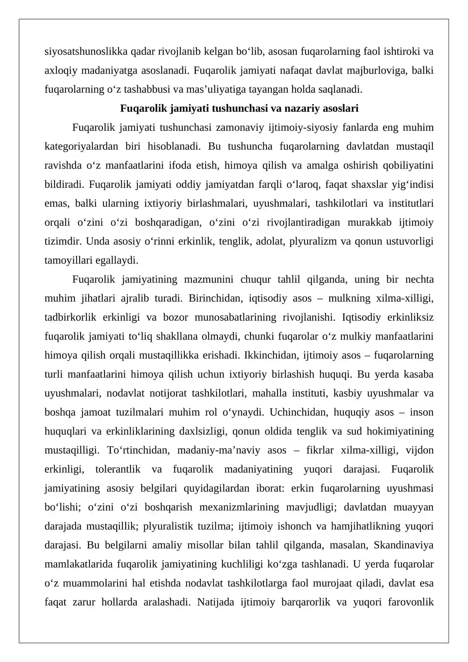 Fuqarolik jamiyati tushunchasi va belgilari 3