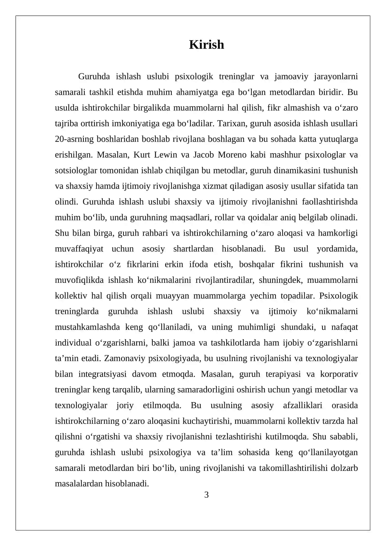 Guruhda ishlash uslubi Trenining guruhda ishlash 3