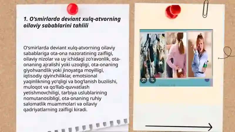 Oʻsmirlarning diveant xulq atvori sabab va oqibatlari 3