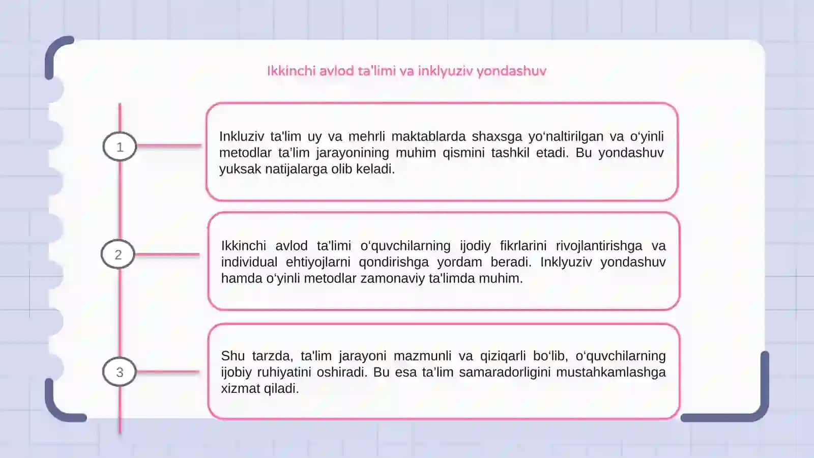 Inklyuziv taʼlim uy va "mehrli maktab" larda 3