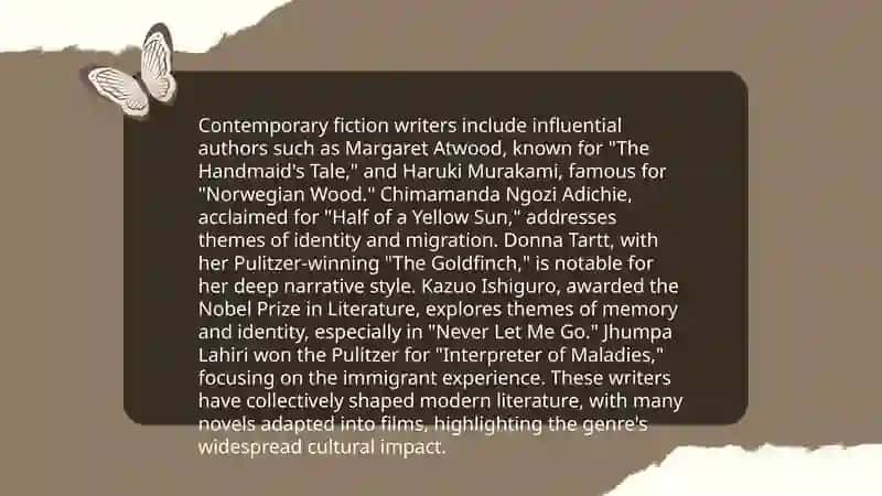 The most famous modern writers 3