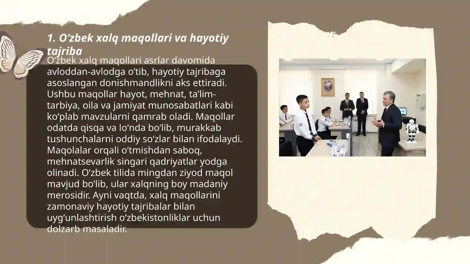 Oʻzbek xalq maqollari va ularning tarbiyaviy ahamiyati 3
