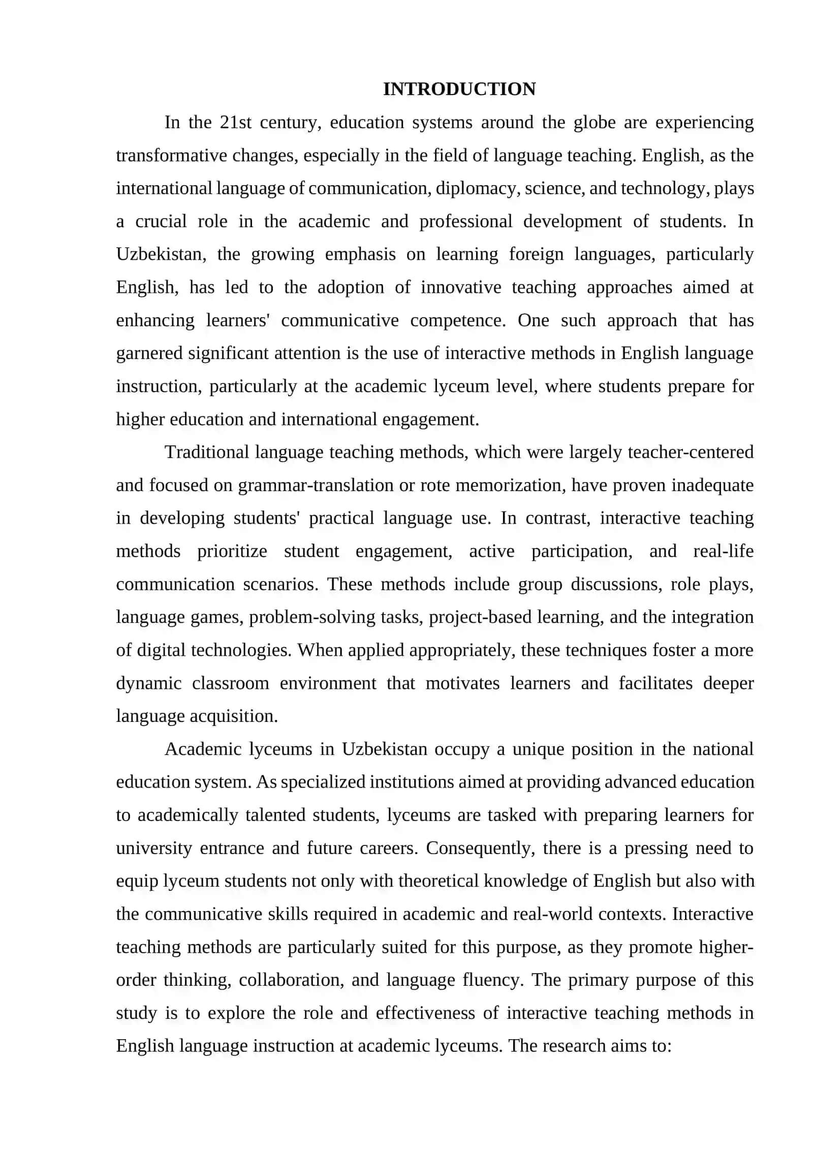 Teaching English with Interactive Methods 3
